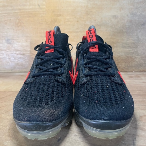 Nike Air Vapormax 2021 Flyknit Leopard Womens Size 6 Shoes Sneakers Black Tan - Picture 2 of 10